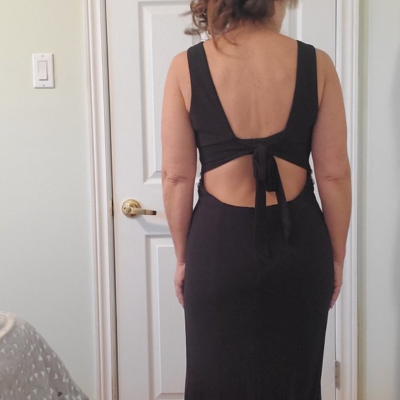 Stunning Open Back Rhinestone Dress - Picture 5 of 16